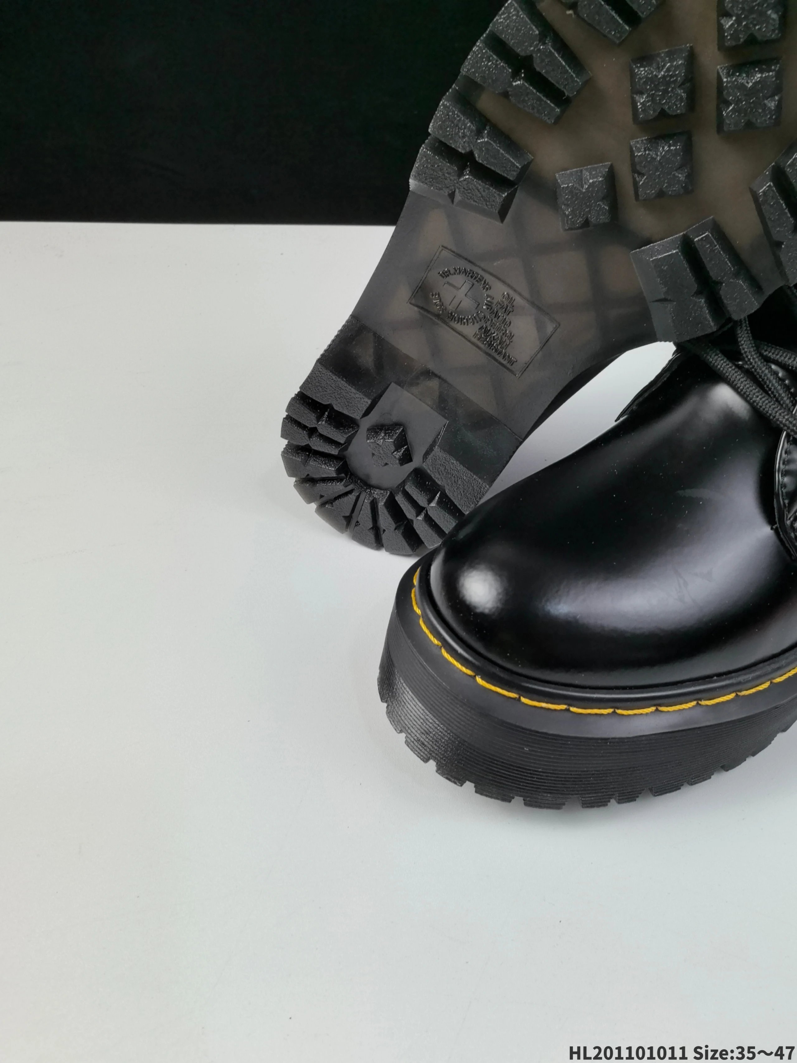 Dr. Martens 1461 Black Smooth Leather Derby Shoes - 16