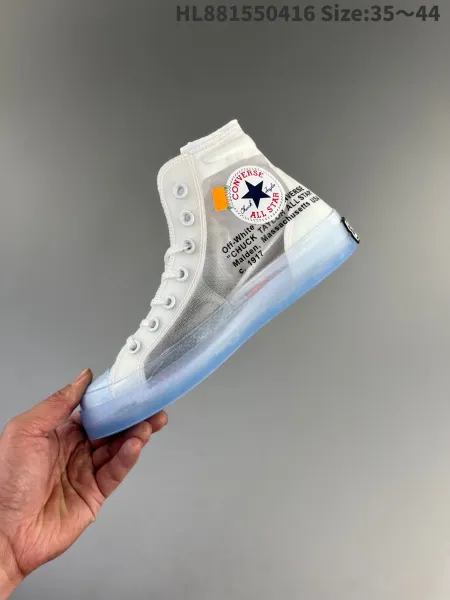 Off-White x Nike x Converse Chuck Taylor All Star Vulcanized White Sneakers - 5