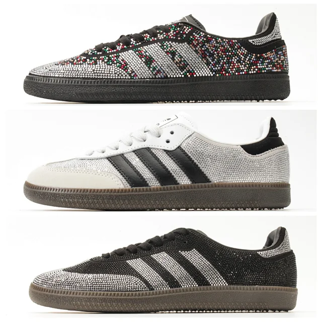 Adidas Rhinestone Three-Stripe Low-Top Sneakers product detail image 3