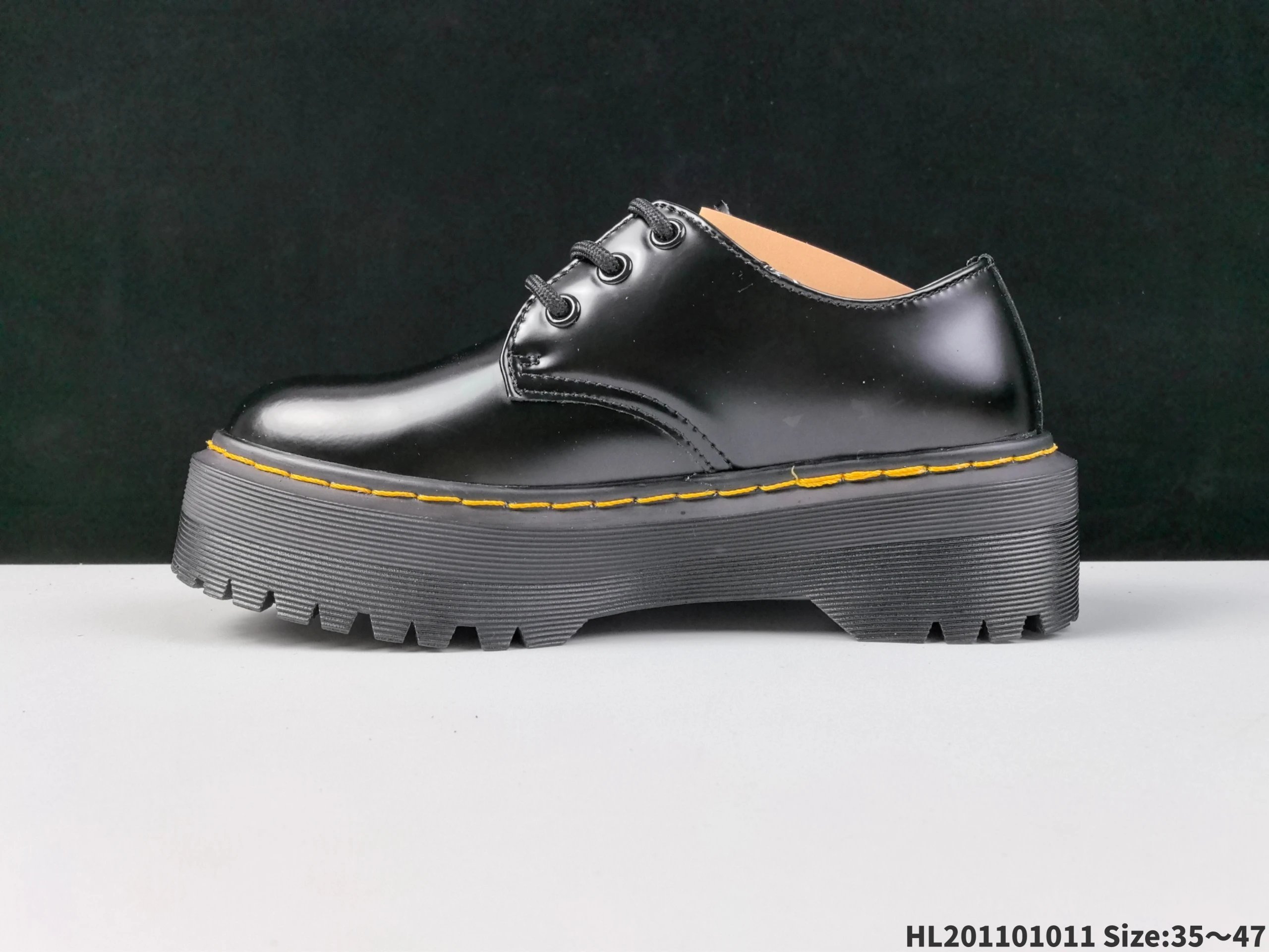 Dr. Martens 1461 Black Smooth Leather Derby Shoes - 13