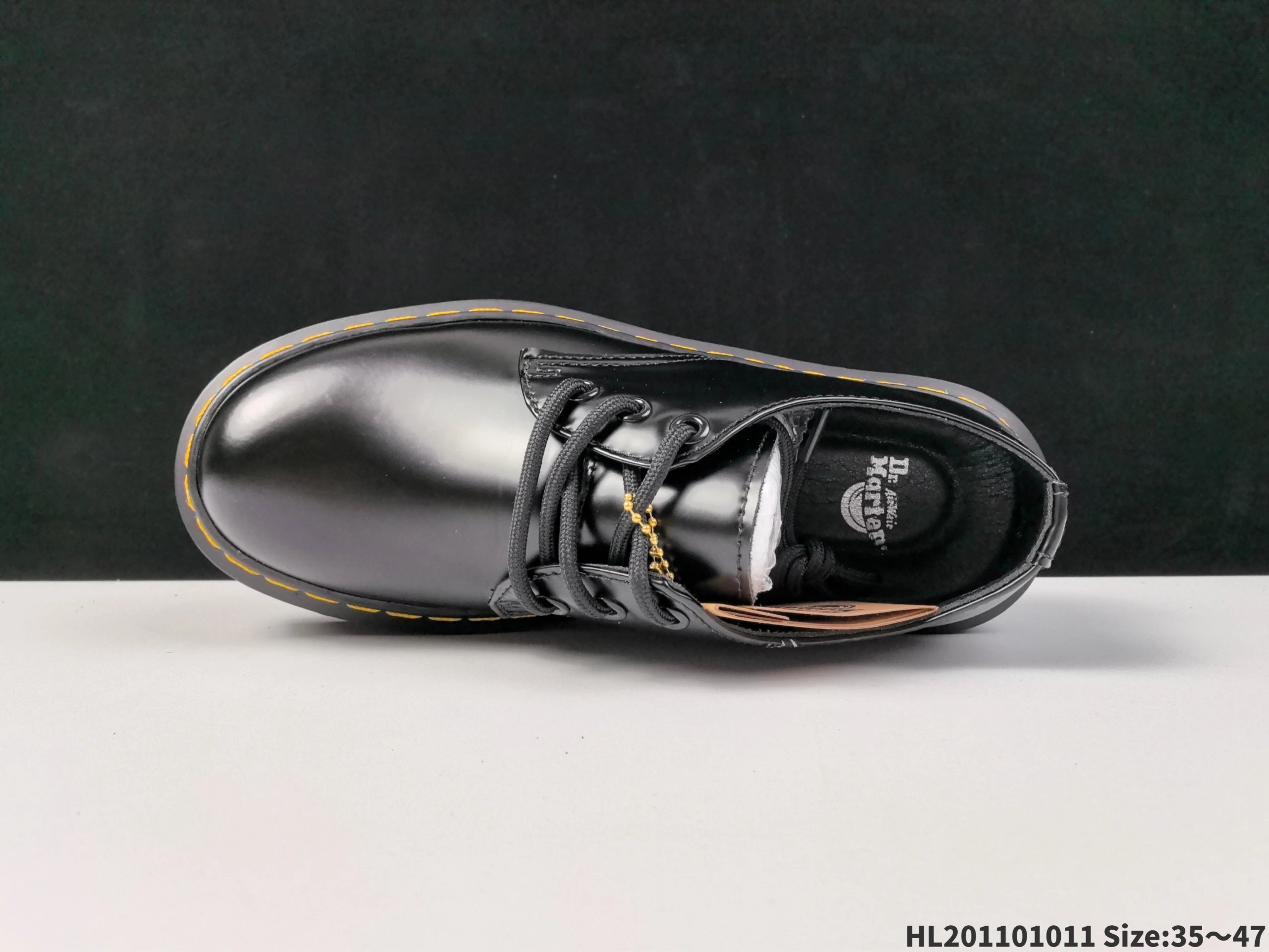 Dr. Martens 1461 Black Smooth Leather Derby Shoes - 11