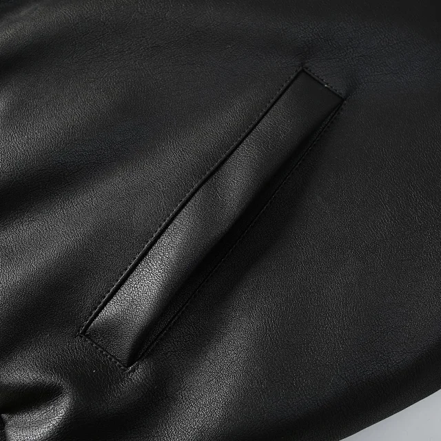 Vanson Leathers Jackets Supreme collaboration hooded leather jacket product detail image 8