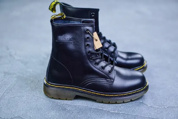 Dr. Martens 1460 Black Smooth Leather 8-Eye Boots Martin Boots - 3