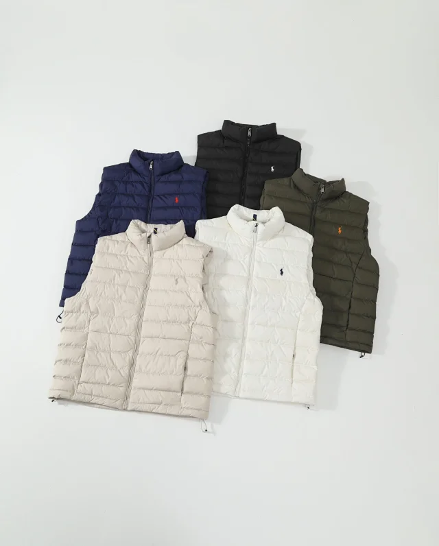 Ralph Lauren Vests Quilted puffer vest with embroidered pony logo product detail image 8