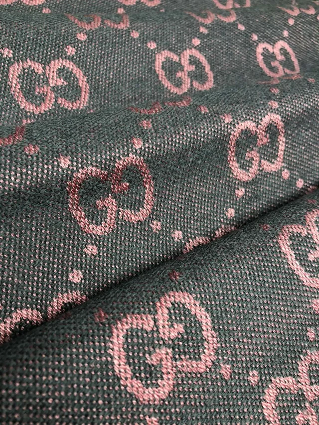 Gucci Scarves GG monogram fringed scarf product detail image 8