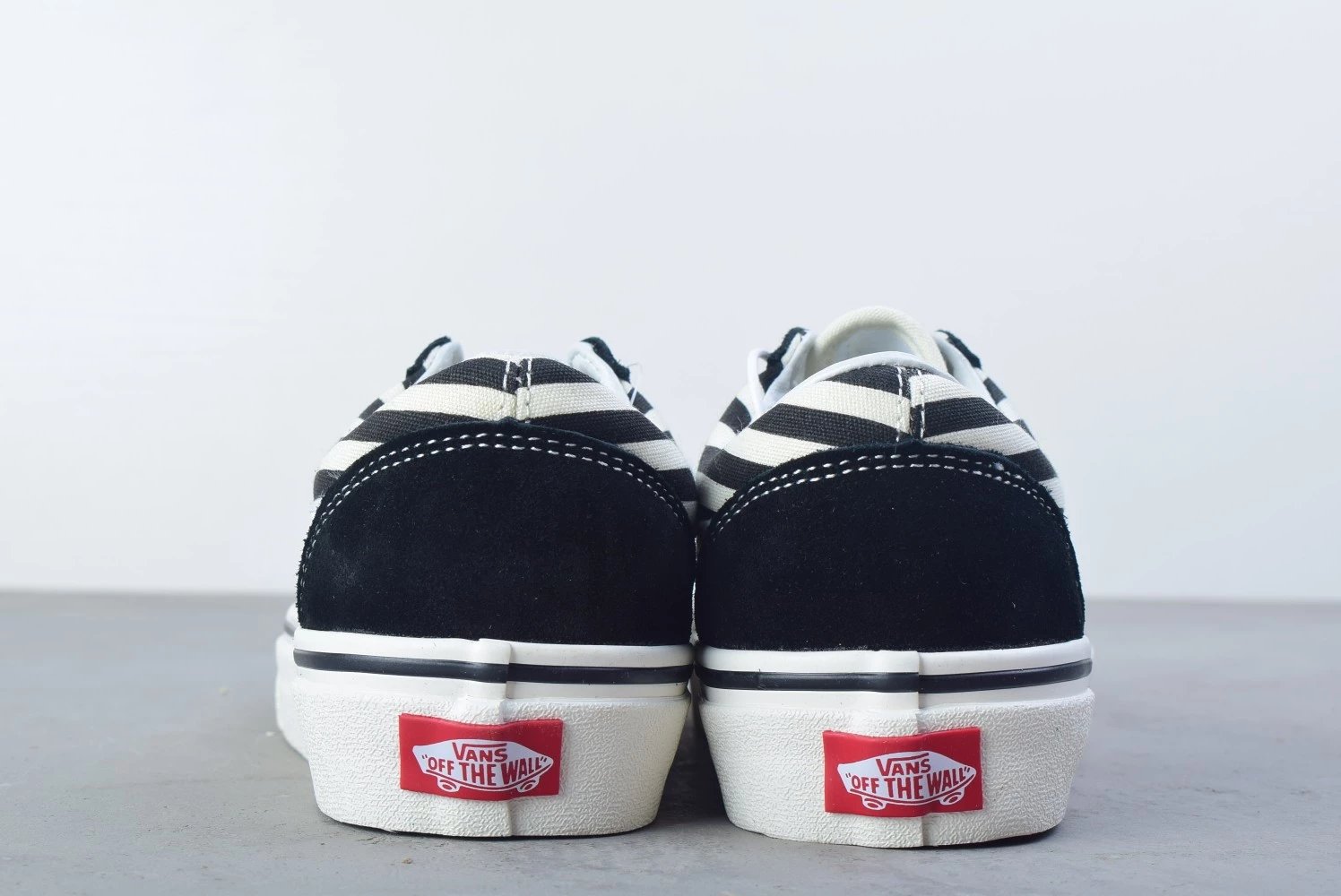 Vans Old Skool Zebra Stripe Black and White Sneakers Skateboard Shoes - 7
