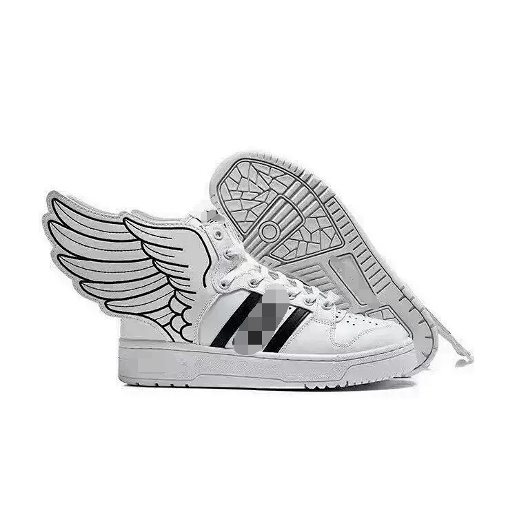 Adidas Sneakers Jeremy Scott Forum Hi Wings — *004-Black and white