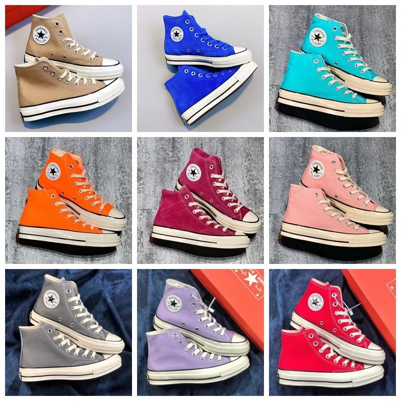 1970s High Top Suede Canvas
