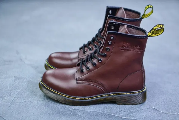 Dr. Martens 1460 Black Smooth Leather 8-Eye Boots Martin Boots - 19