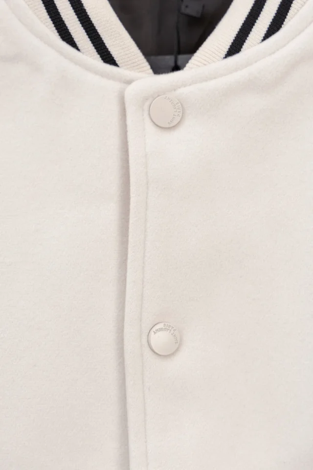 Saint Laurent Jackets Varsity jacket with contrast shoulder panels product detail image 7