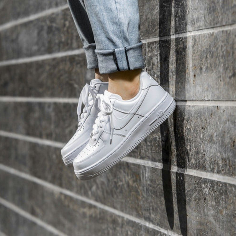 First-layer air cushion force1 classic air force one low-top sneakers pure white men’s and women’s casual shoes white shoes 315115-112 315122-111