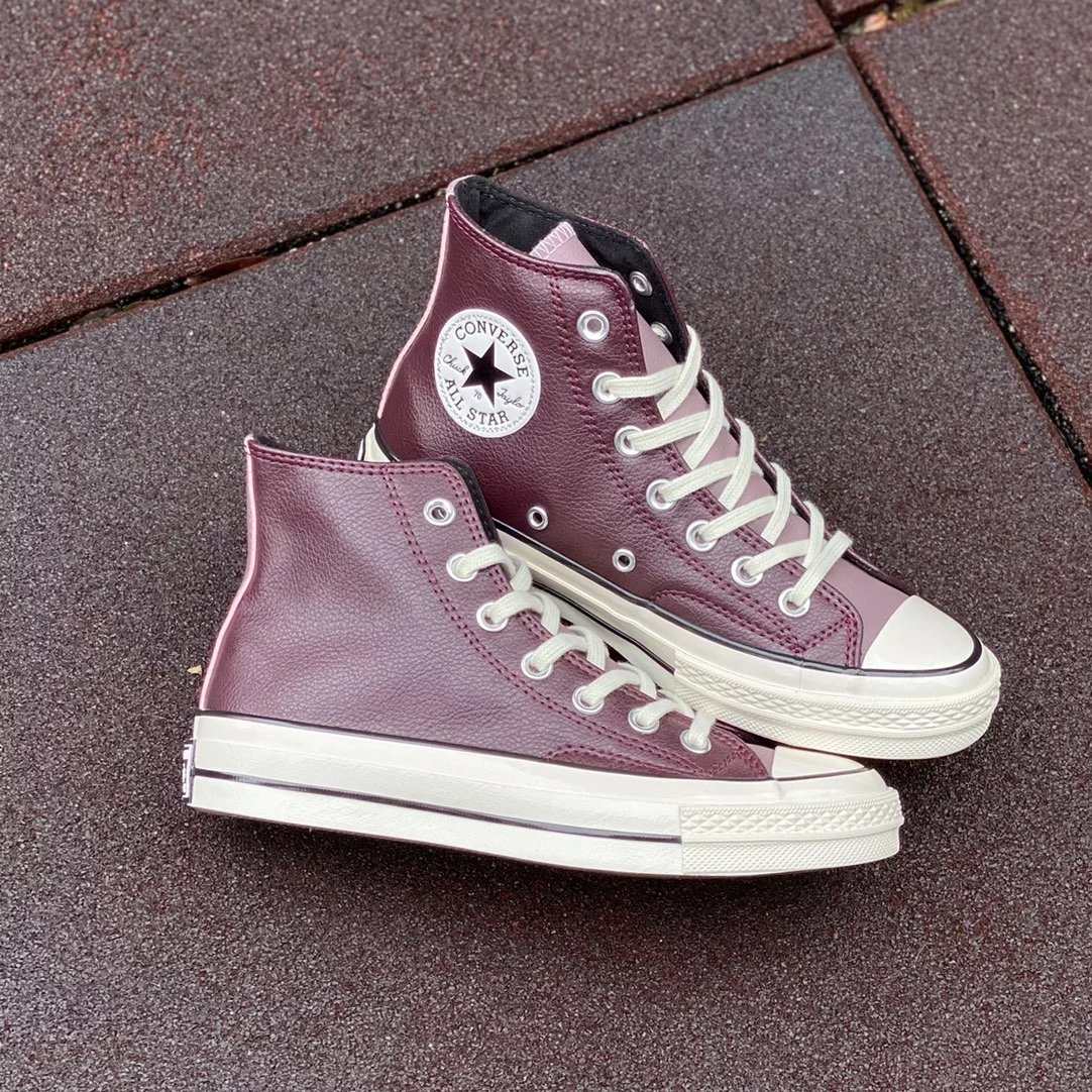 1970s Leather Colorblock High Top