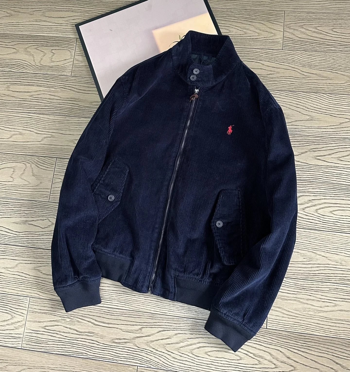Ralph Lauren Jackets Corduroy Harrington Jacket with Embroidered Polo Player image 5