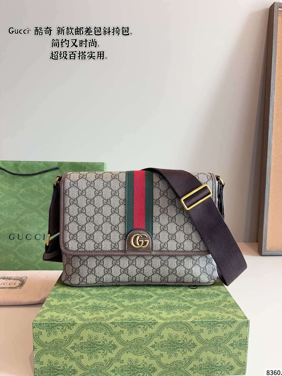 Gucci Crossbody Bags Logo-pattern bag — *008