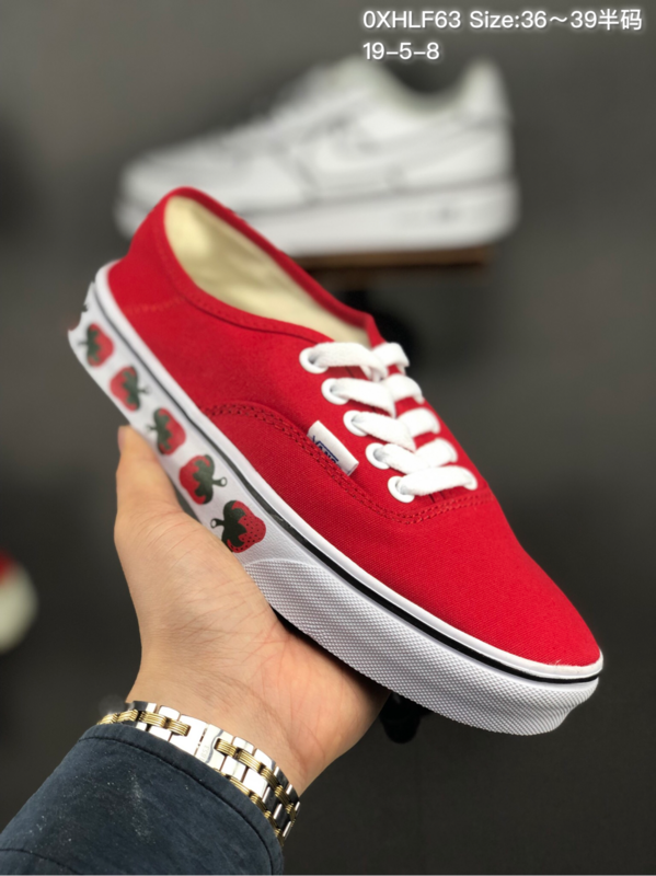 Vans Sneakers Authentic Strawberry Print Canvas — Color No. 3
