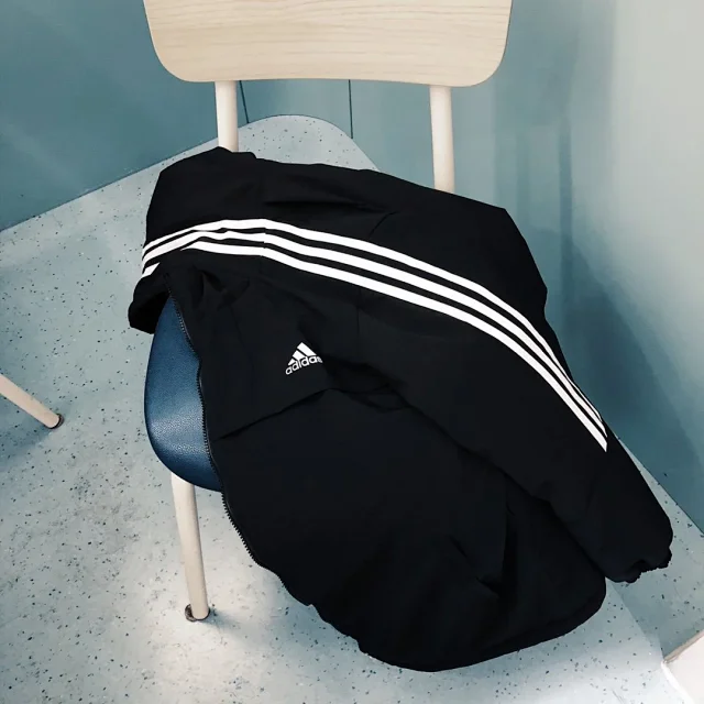 Adidas Jackets Hooded insulated jacket with three-stripe sleeves product detail image 14