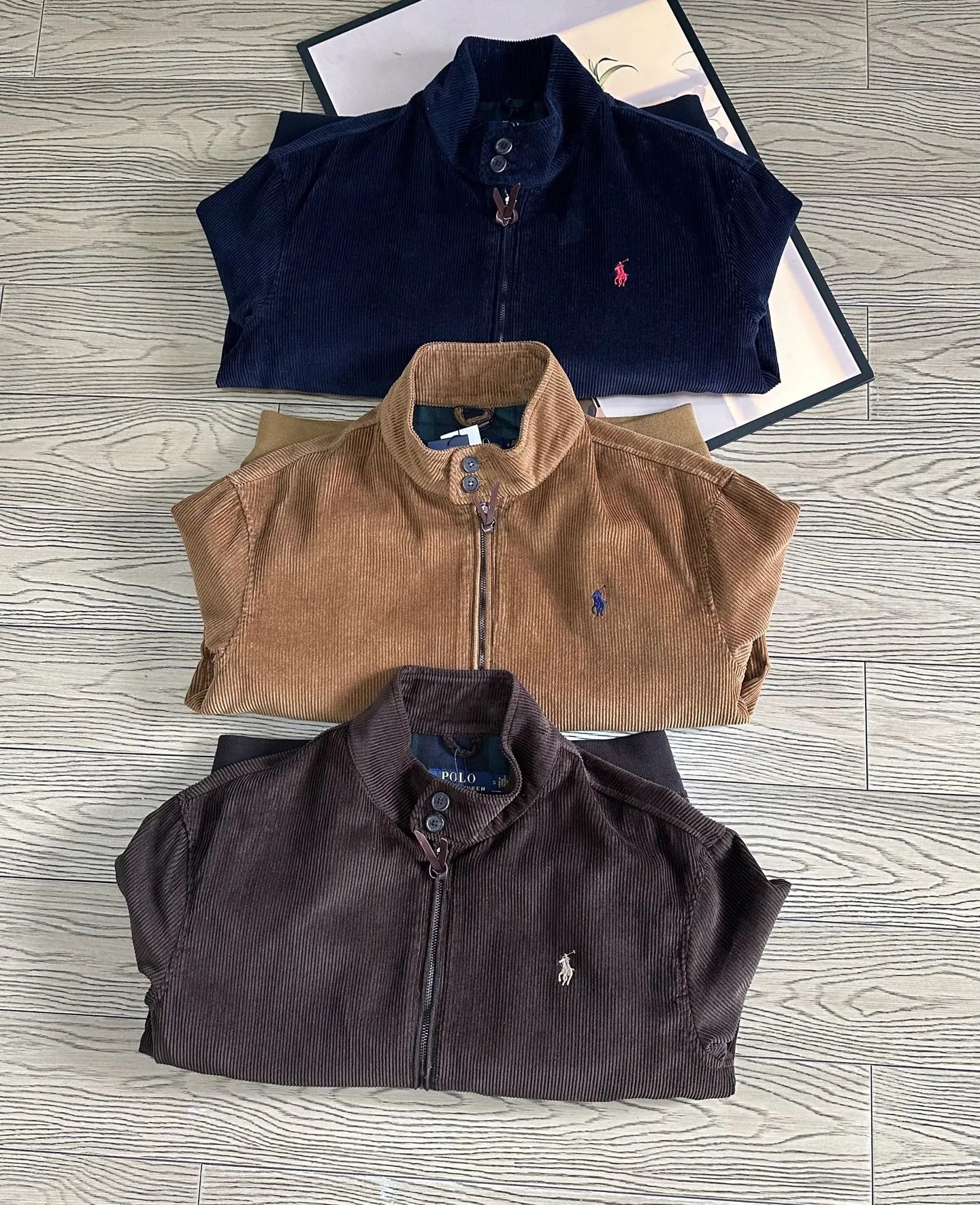Ralph Lauren Jackets Corduroy Harrington Jacket with Embroidered Polo Player image 7