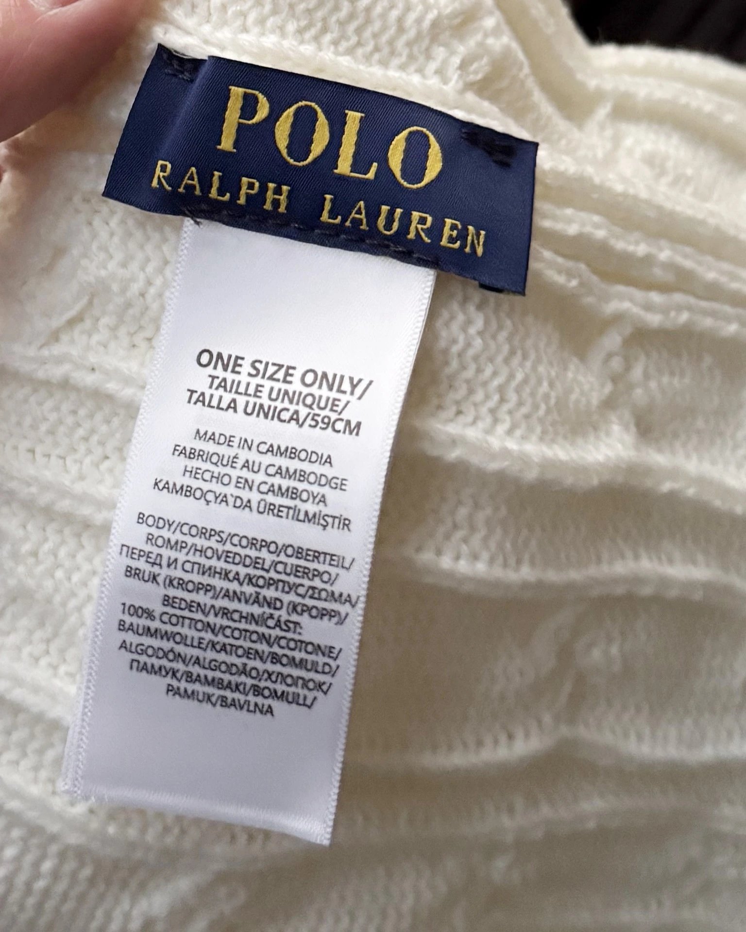 Polo Ralph Lauren Hats Cable-Knit Cuffed Beanie with Pony Embroidery image 9