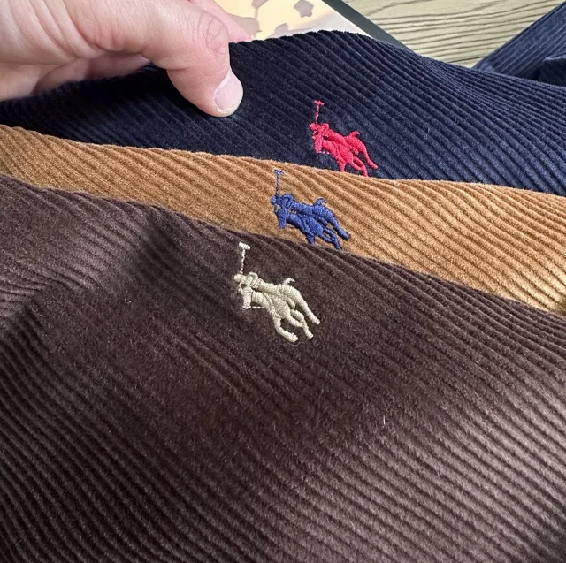 Ralph Lauren Jackets Corduroy Harrington Jacket with Embroidered Polo Player product detail image 4