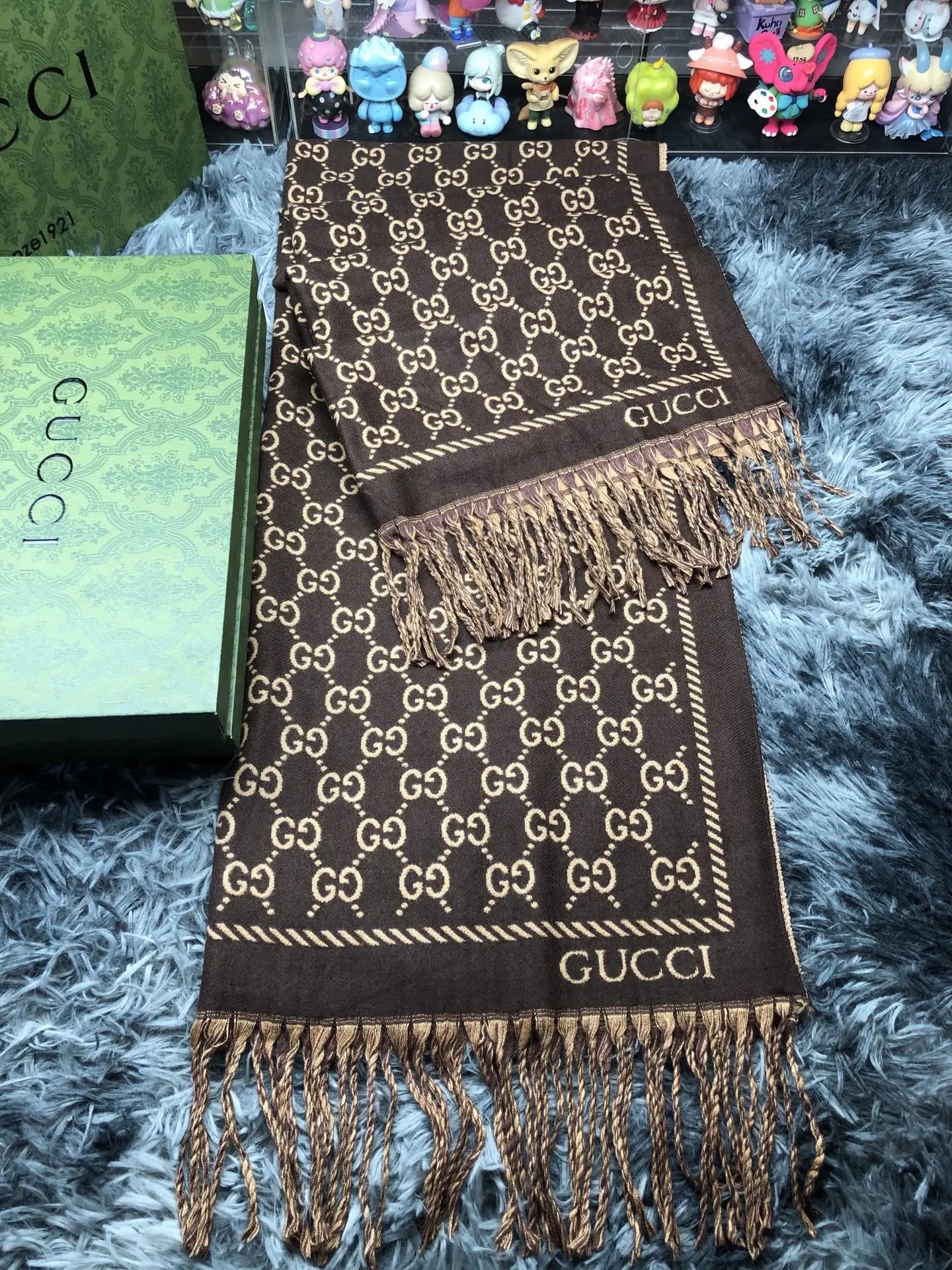 Gucci Scarves GG monogram fringed scarf image 5