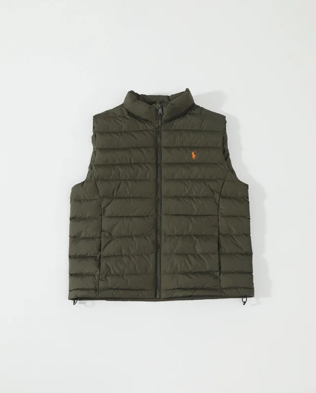 Ralph Lauren Vests Quilted puffer vest with embroidered pony logo product detail image 3
