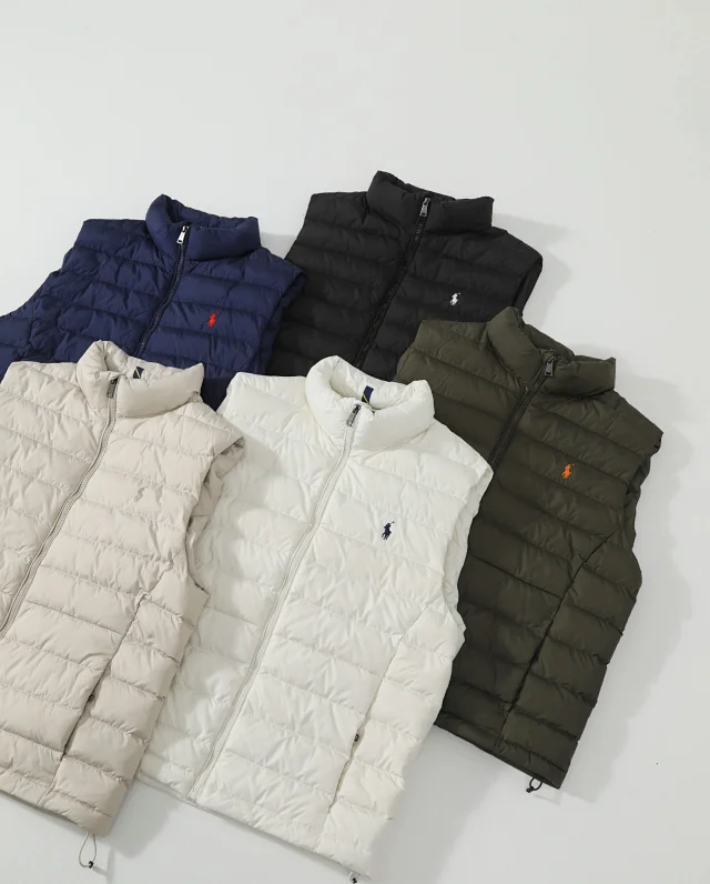 Ralph Lauren Vests Quilted puffer vest with embroidered pony logo product detail image 7