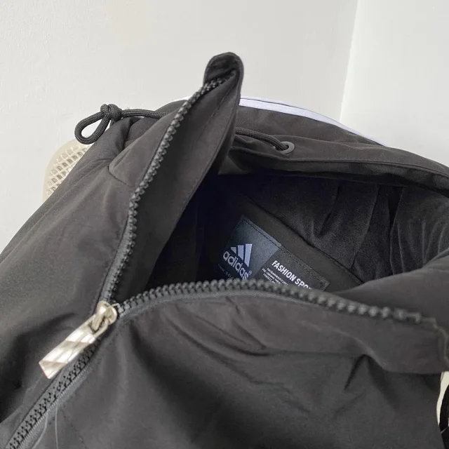 Adidas Jackets Hooded insulated jacket with three-stripe sleeves product detail image 11