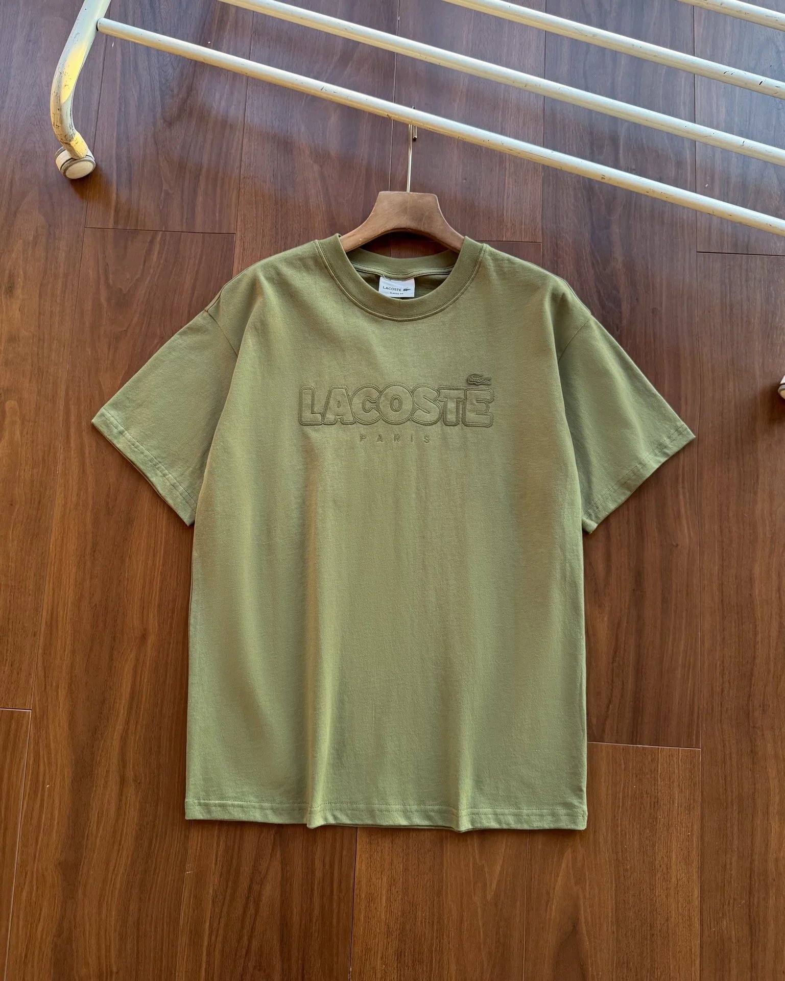 Lacoste T-Shirts Embroidered Logo Short-Sleeve T-Shirt — *008