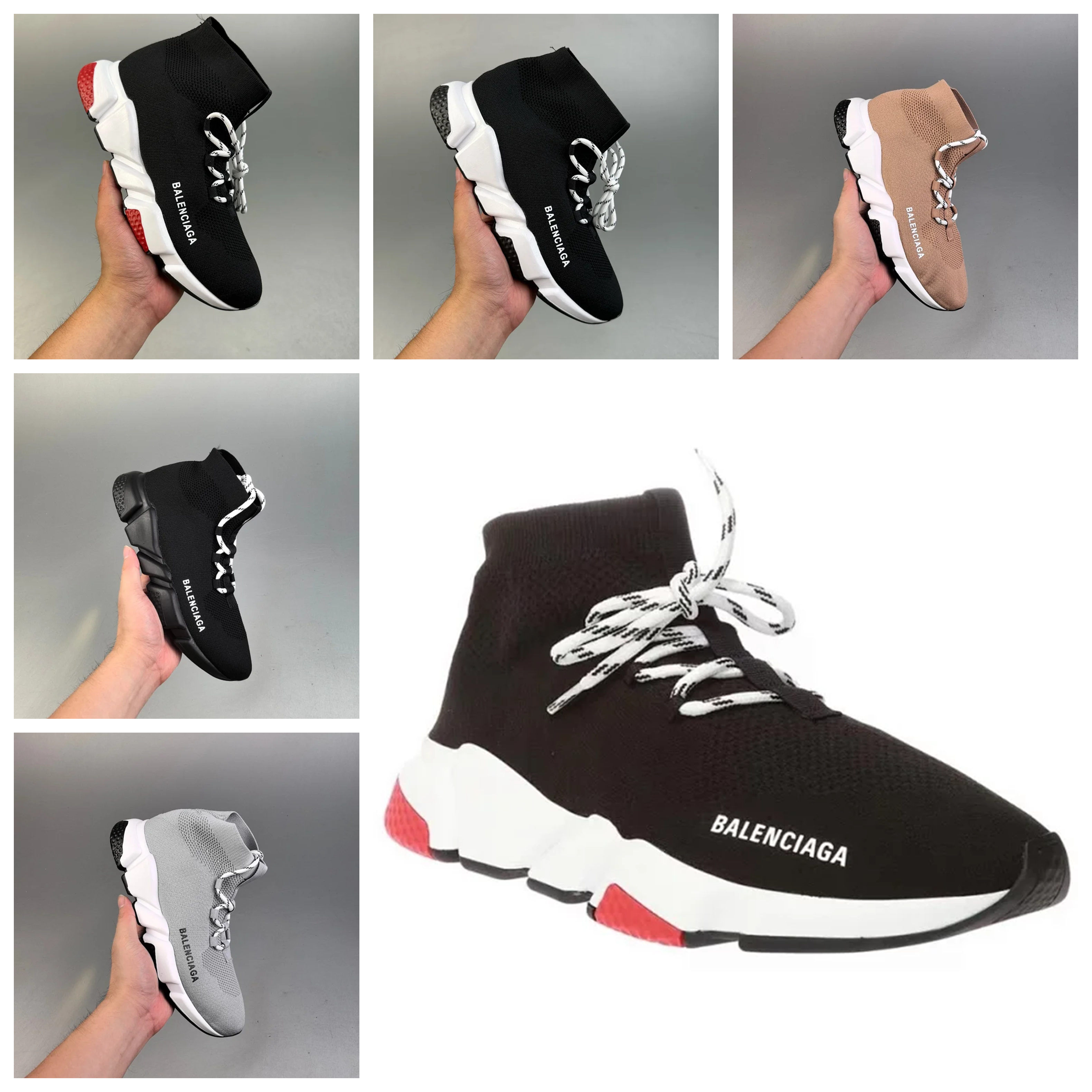 BLCG Paris Speed Lace-Up High-Top Sock Shoe
