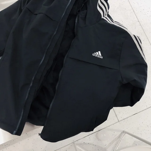 Adidas Jackets Hooded insulated jacket with three-stripe sleeves product detail image 15