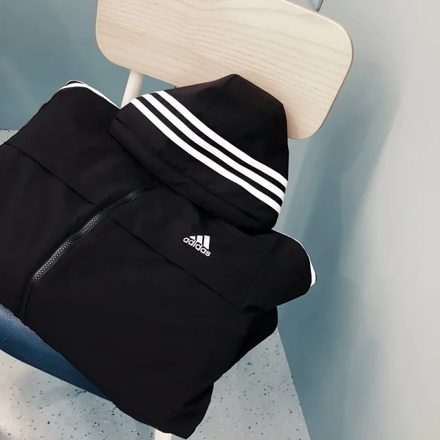 Adidas Jackets Hooded insulated jacket with three-stripe sleeves product detail image 17