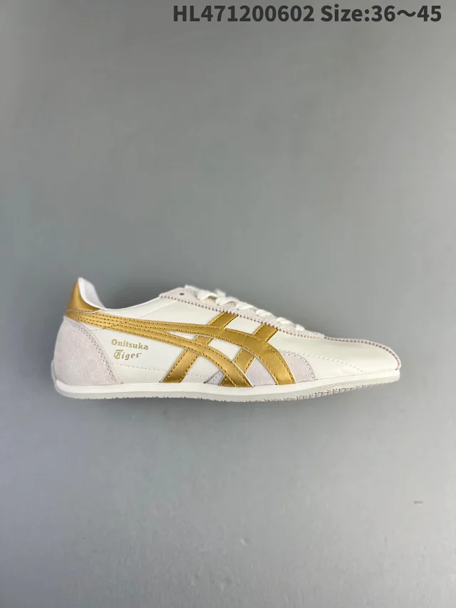 Onitsuka Tiger Sneakers Low-top leather with stripe overlays product detail image 13
