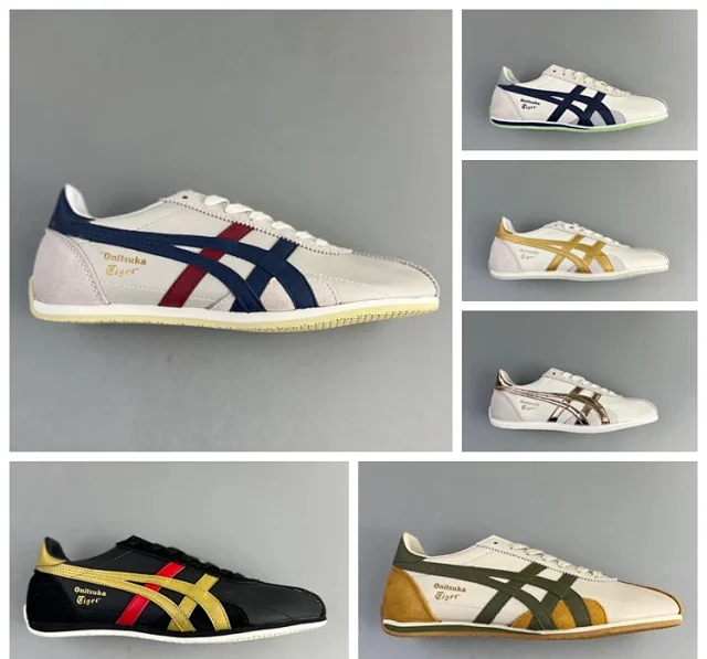 Onitsuka Tiger Sneakers Low-top leather with stripe overlays product detail image 1