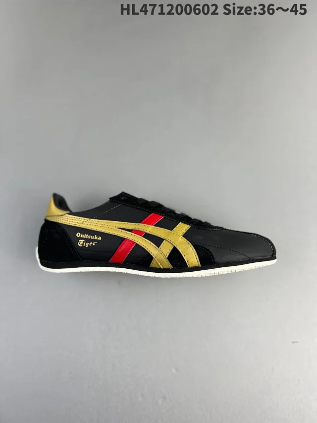 Onitsuka Tiger Sneakers Low-top leather with stripe overlays product detail image 11