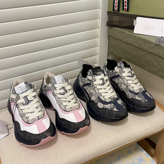 G Home Rhyton Dad Shoes New Color Printing Limited Retro Thick soled Tall Shoes 528892 White Shoes