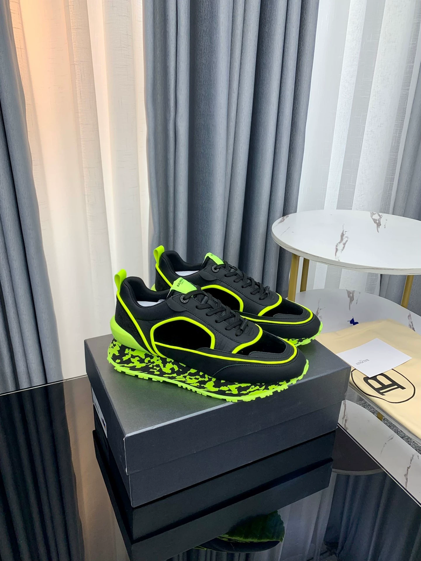 Balmain Sneakers Chunky low-top with monogram panels — *007