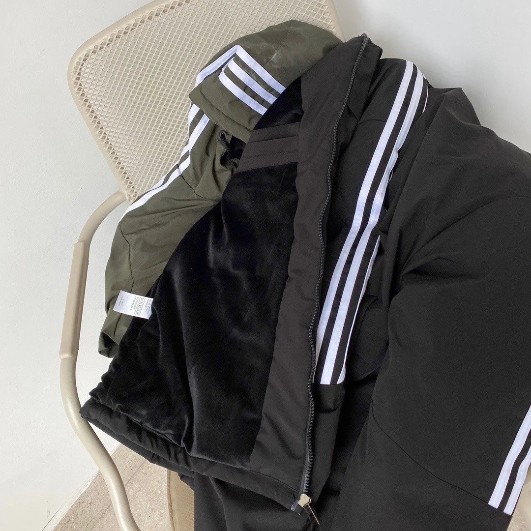 Adidas Jackets Hooded insulated jacket with three-stripe sleeves image 8