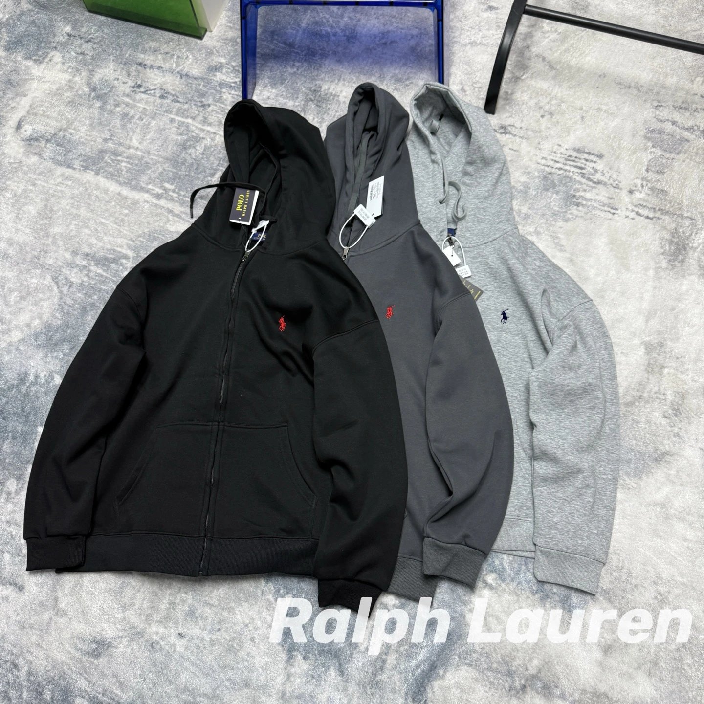 Ralph Lauren Embroidered Zip Hoodie