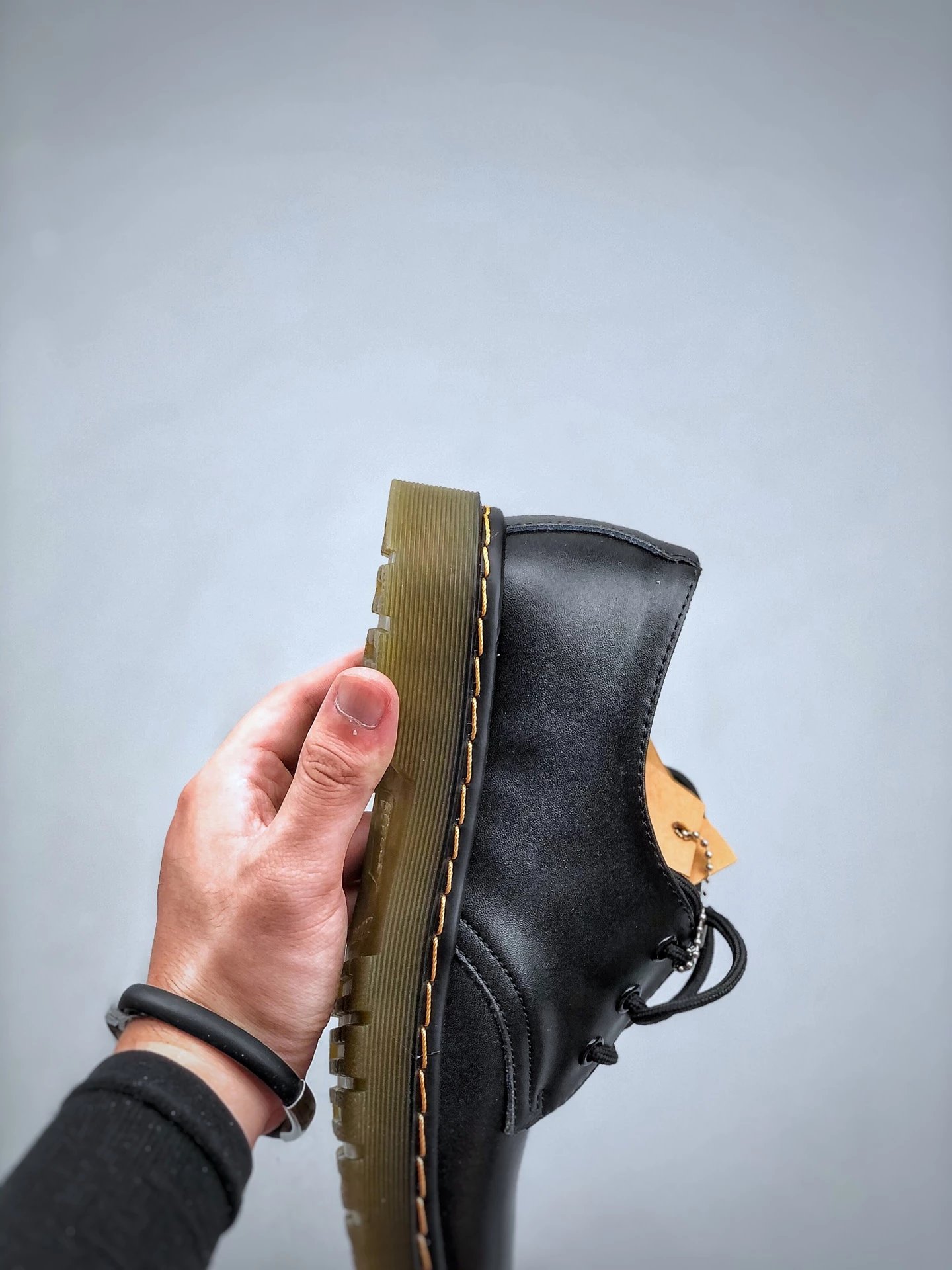 Dr. Martens 1461 Black Smooth Leather Derby Shoes - 5