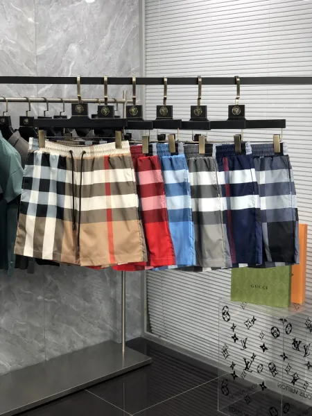 Burberry Classic Check Swim Shorts Beige Multicolor - 6
