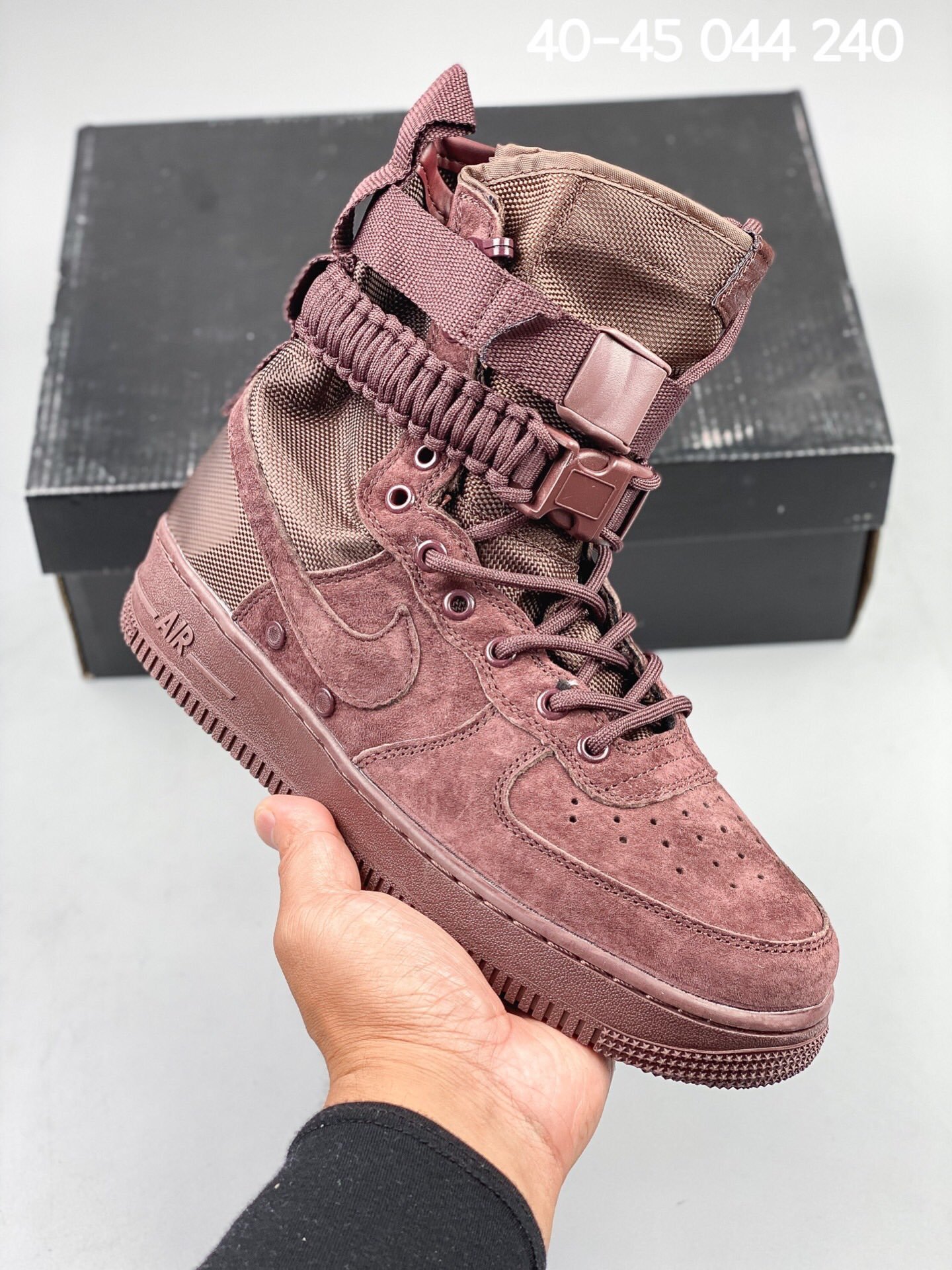 工厂批发真标SF Air Force 1 High 空军一号 款号 AA1128 机能特种部队 军事风高帮绑带运动板鞋
