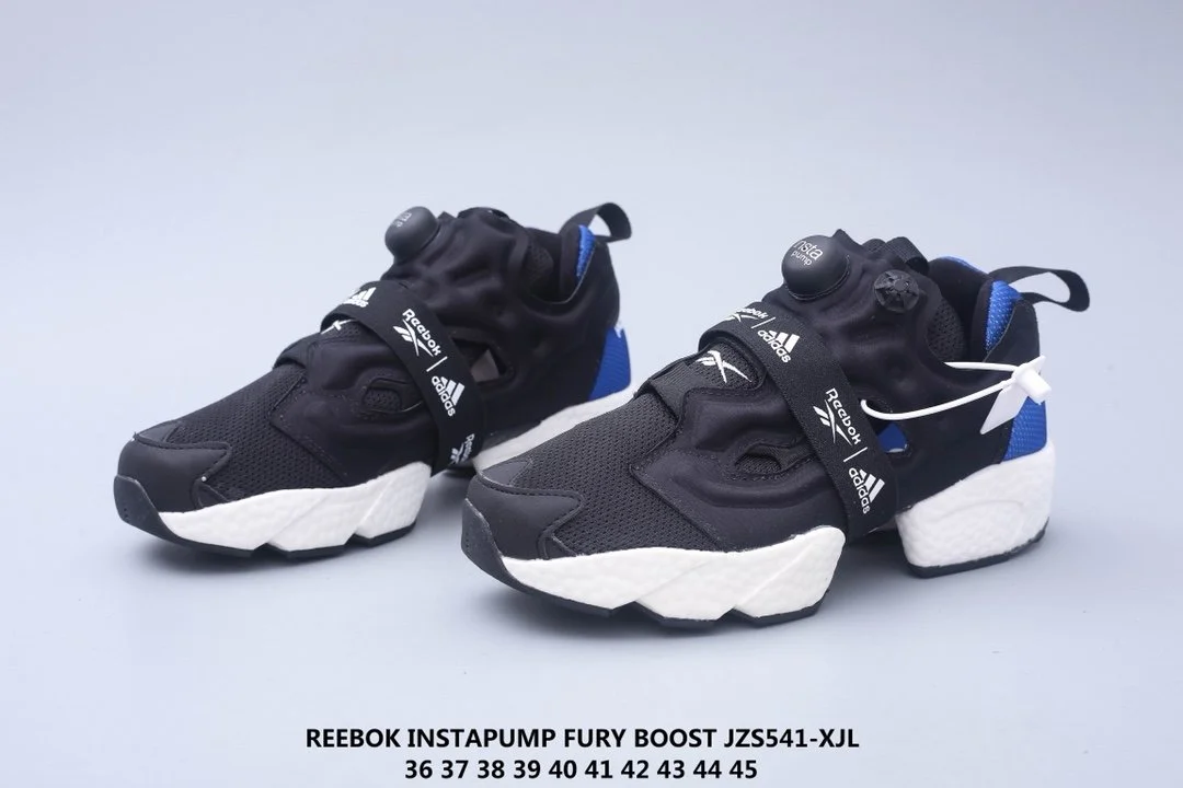 Reebok x adidas Instapump Fury BOOST 黑白篮黄色锐步联名阿迪达斯