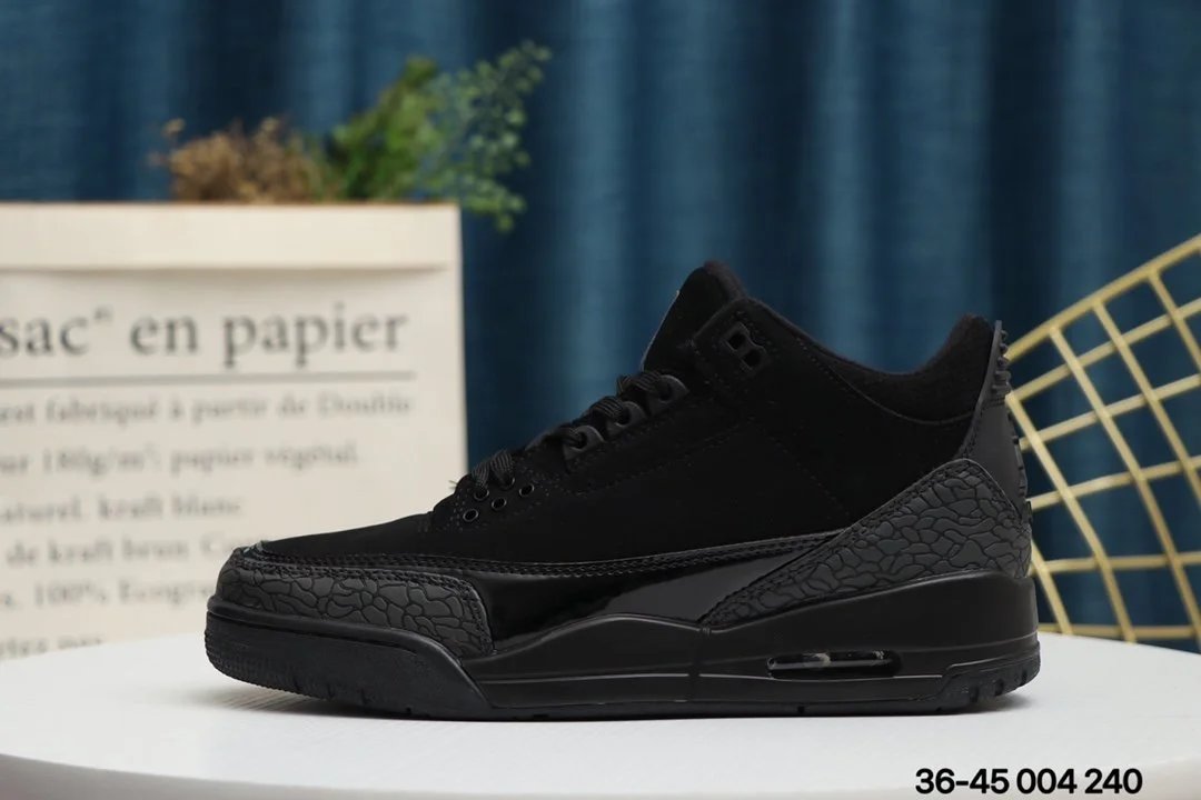 Men's and women's sports shoes AIR JORDAN 3 AJ3 Jordan 3rd generation Qiao 3 rear half palm air cushion small air cushion shock absorption low top practical basketball shoes 136064