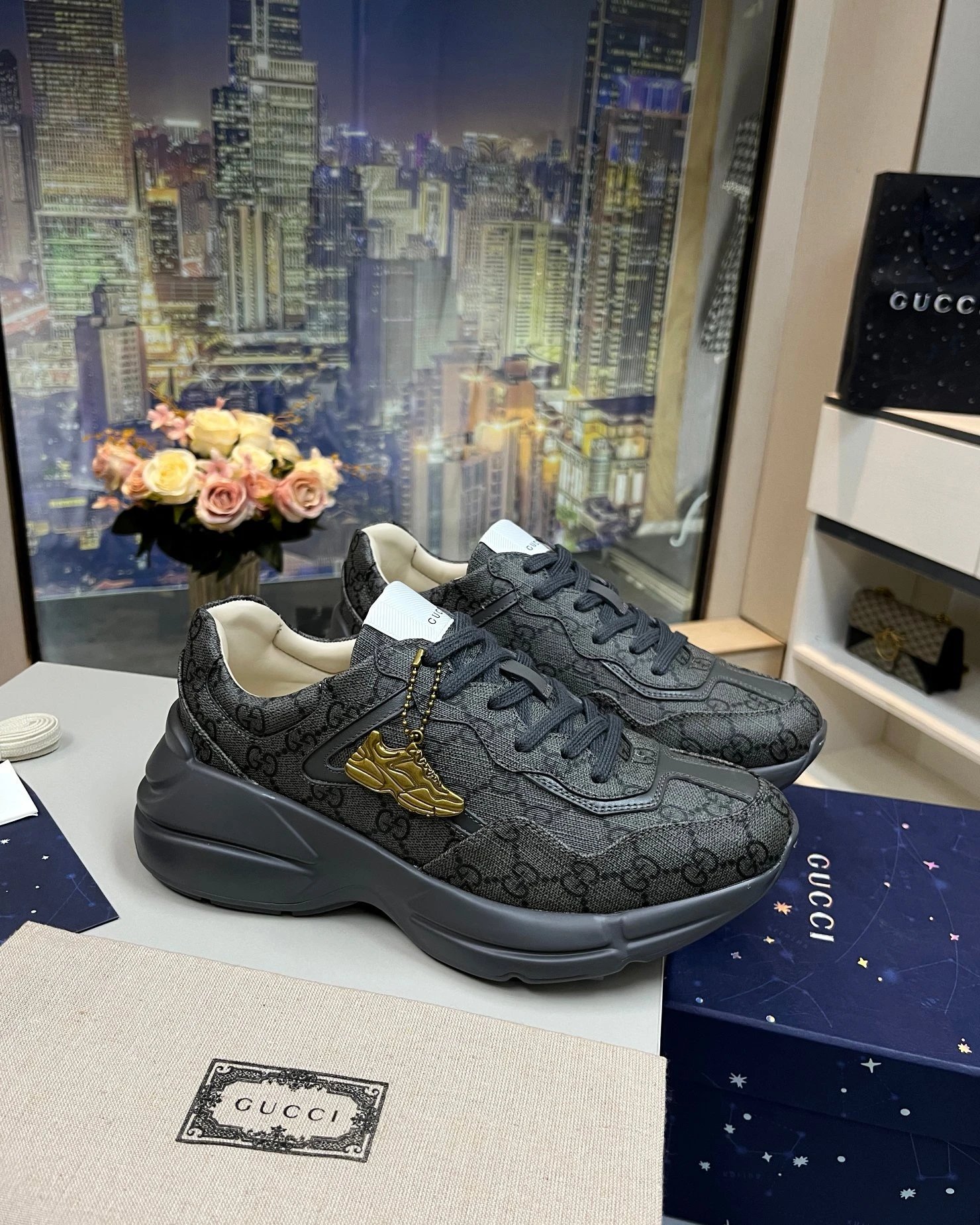 Dark grey GG monogram