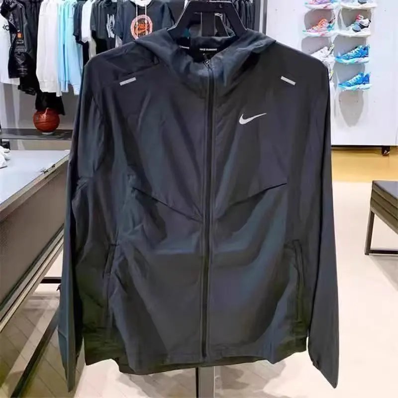running coat black