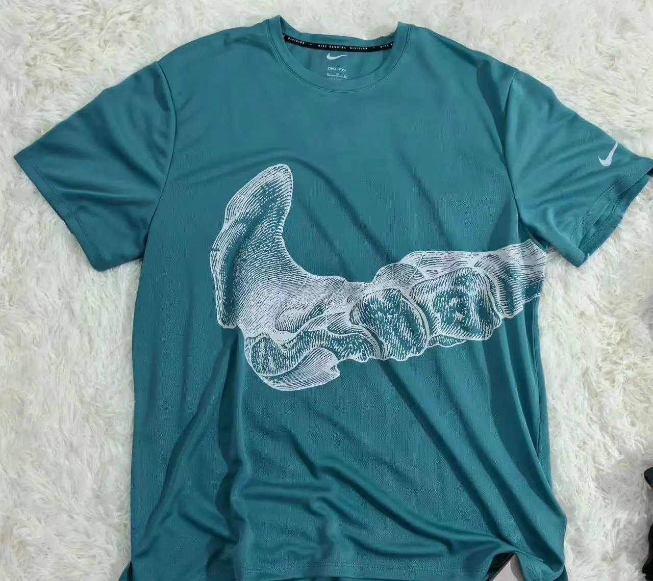 T-shirt bone blue