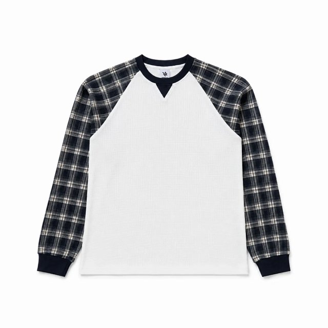 w dark blue waffle weave