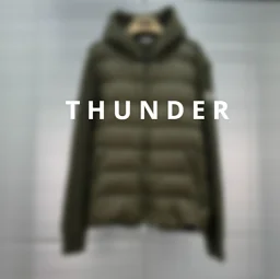 thumbnail for MC hat letter panel wool down jacket