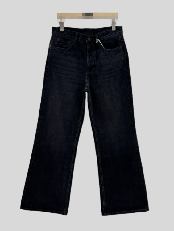 Washed Black Denim Pants
