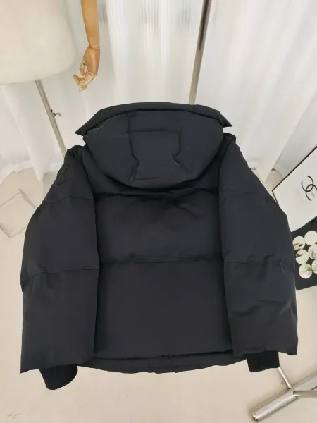 Design Oversized Hooded Down Jacket Black - 9